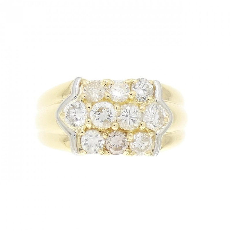 Nhẫn kim cương K18YG/PT850 1.02CT 669484