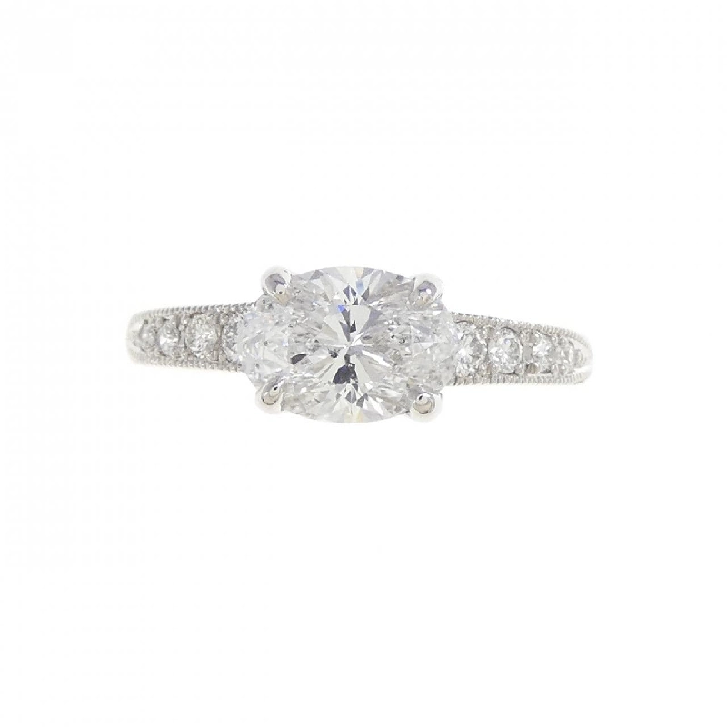 Nhẫn kim cương PT900 1.122CT D SI2 cắt oval - Hàng hiệu Authentic 873732