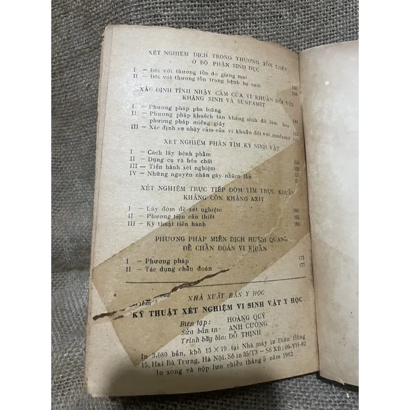 Kỹ thuật xét nghiệm sinh vât y học ; gần 200 trang  1011297