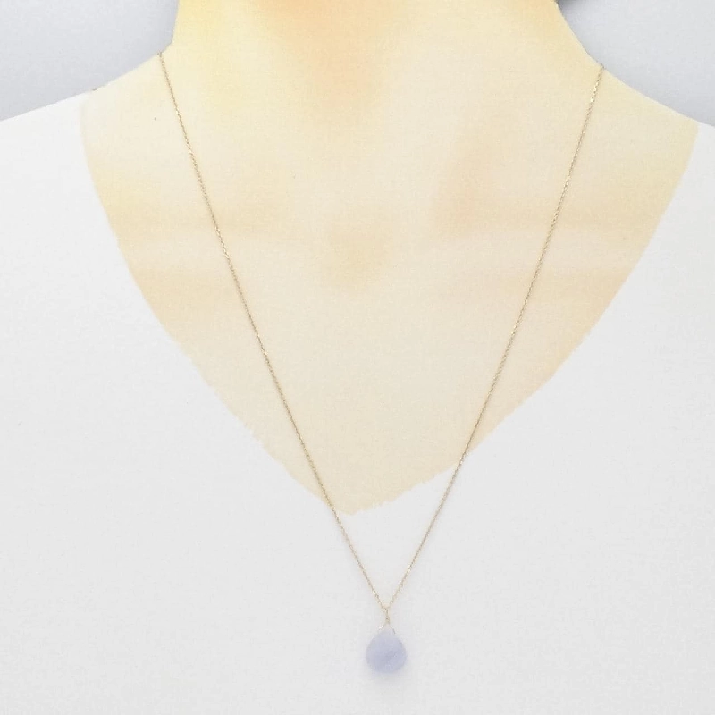 K10YG/K10WG Mặt dây chuyền Chalcedony - Hàng hiệu Chính hãng 848399