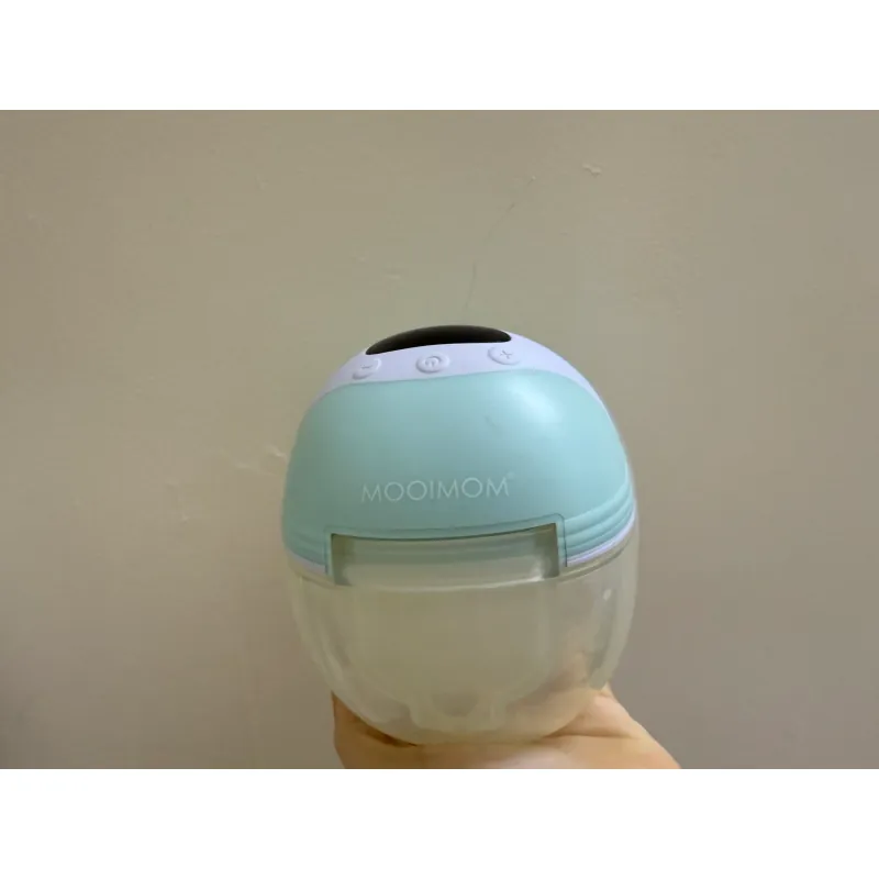Máy hút sữa điện đôi MOOIMOM M3 hình bóng tròn màu xanh trắng 713984