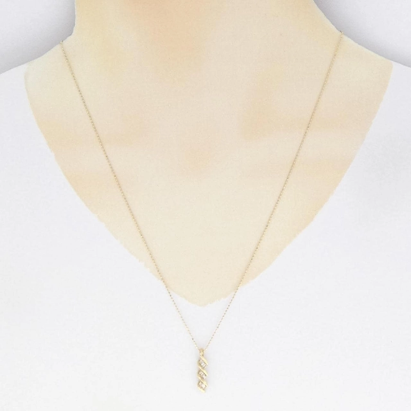 K18YG Dây chuyền kim cương 0.12CT - Hàng hiệu Authentic 851243