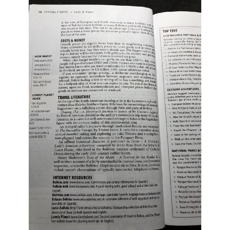 Bolivia lonely planet mới 85% bẩn nhẹ HPB1508 NGOẠI VĂN 458390