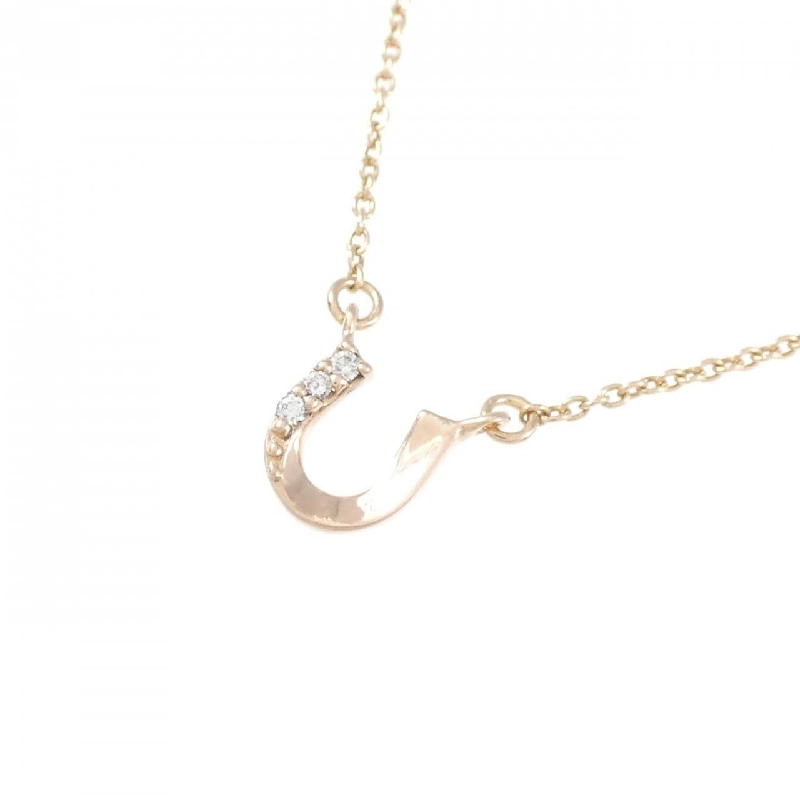 K10PG Nhẫn hình móng ngựa - Dây chuyền kim cương hàng hiệu chính hãng 862011