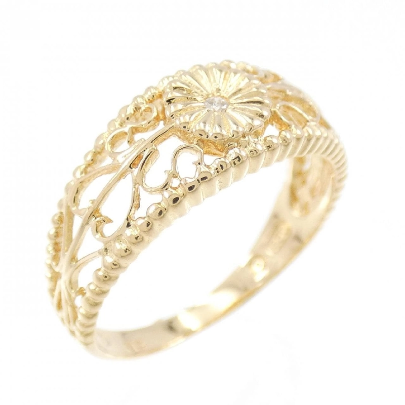 Nhẫn kim cương K18YG 673711