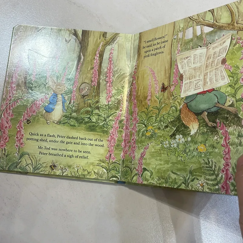 NGOẠI VĂN sách tiếng anh trẻ em PETER RABBIT - a peep-inside Tale - truyện kinh điển hay 1027884