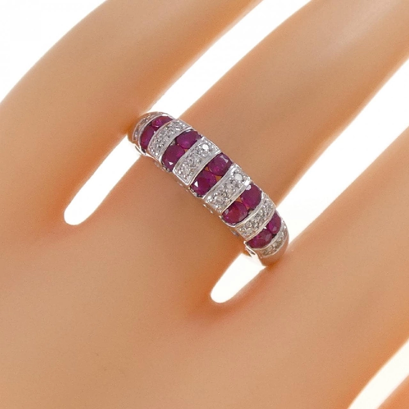 Nhẫn Ruby 18KWG - Hàng hiệu Authentic 854046