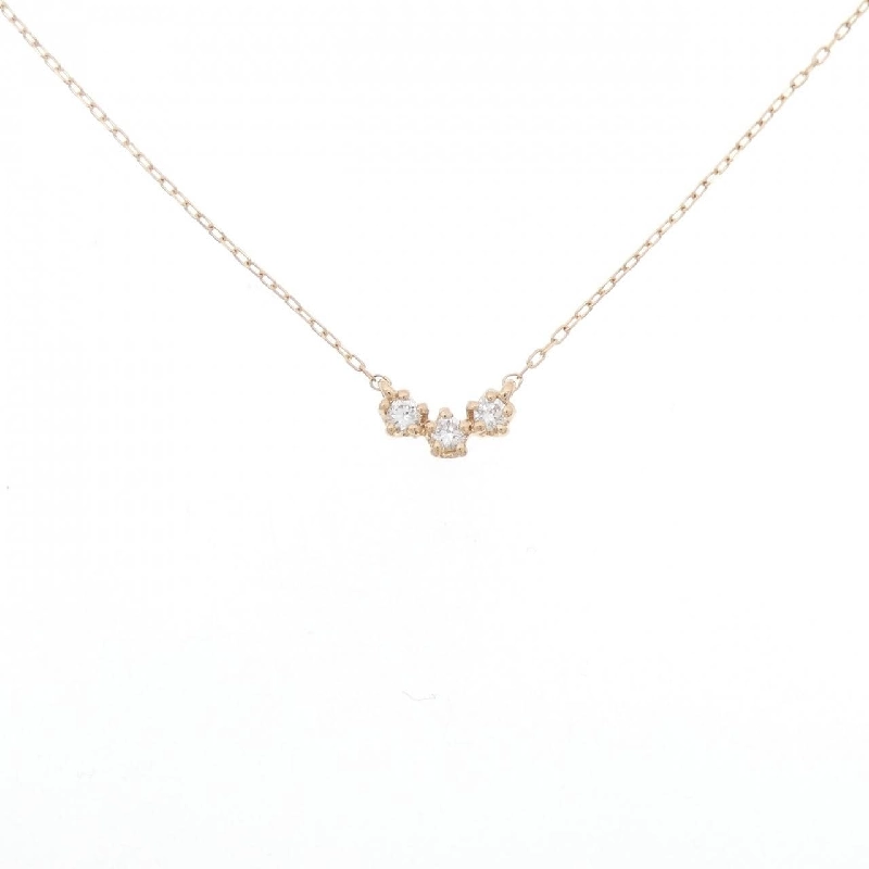 K18PG Dây chuyền kim cương 0.10CT - Hàng hiệu Chính hãng 862062