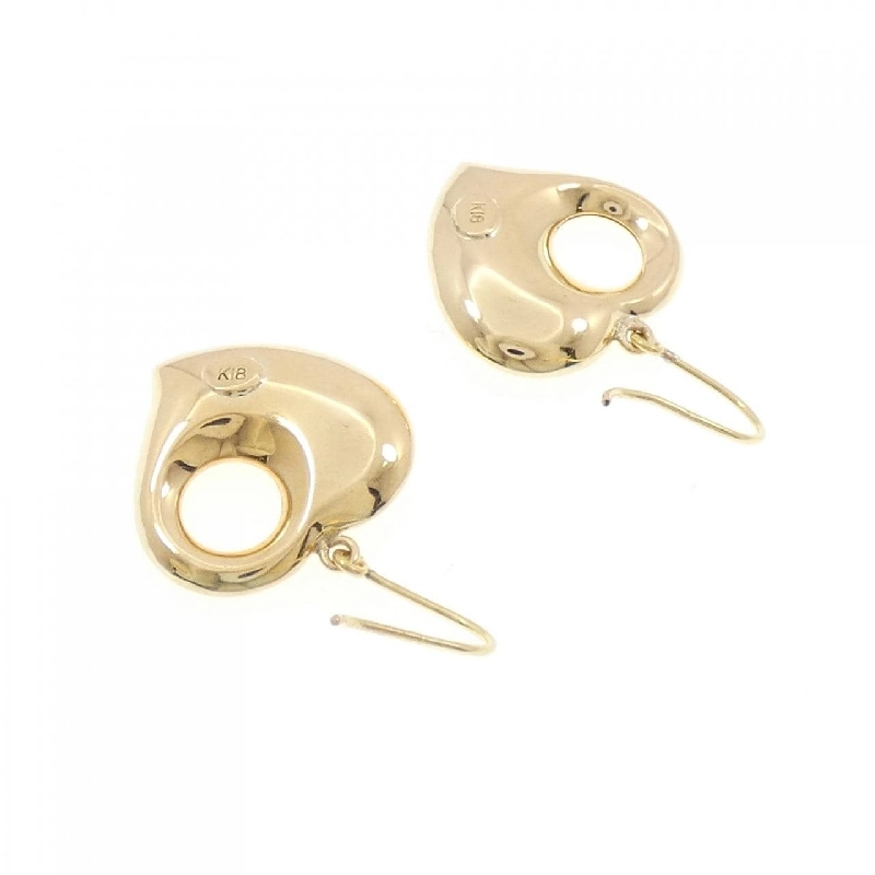 K18YG Bông tai hình trái tim - Hàng hiệu Chính hãng 874419