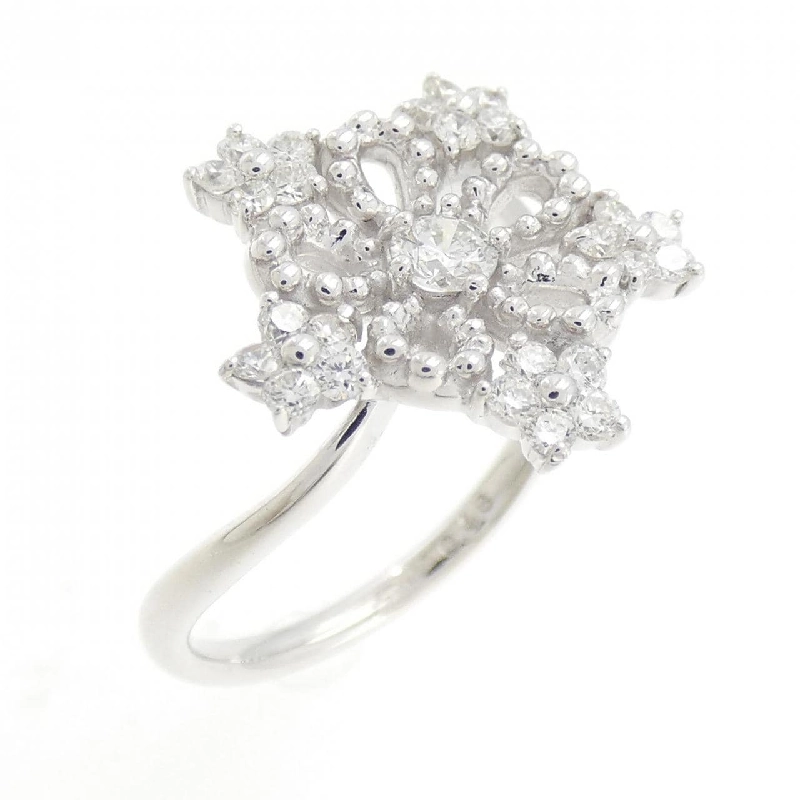 Nhẫn kim cương K18WG hoa 0.48CT 673068