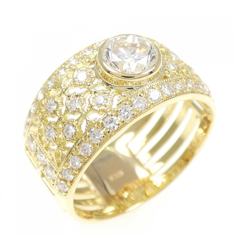 Nhẫn kim cương K18YG 0.603CT - Hàng hiệu Authentic 671669