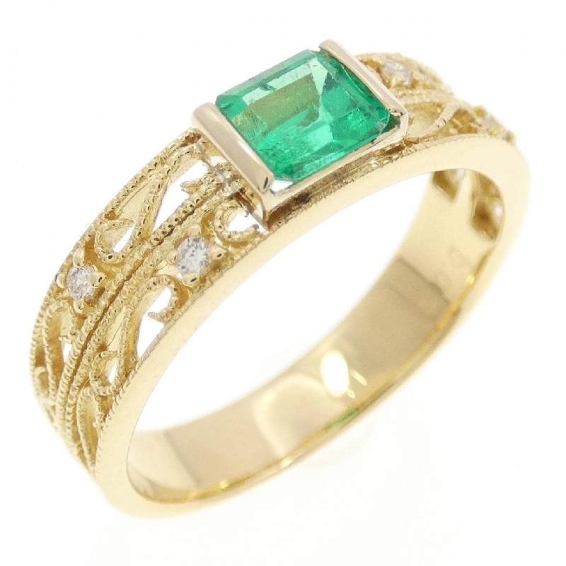 Nhẫn Emerald K18YG - Hàng hiệu Chính hãng 851806
