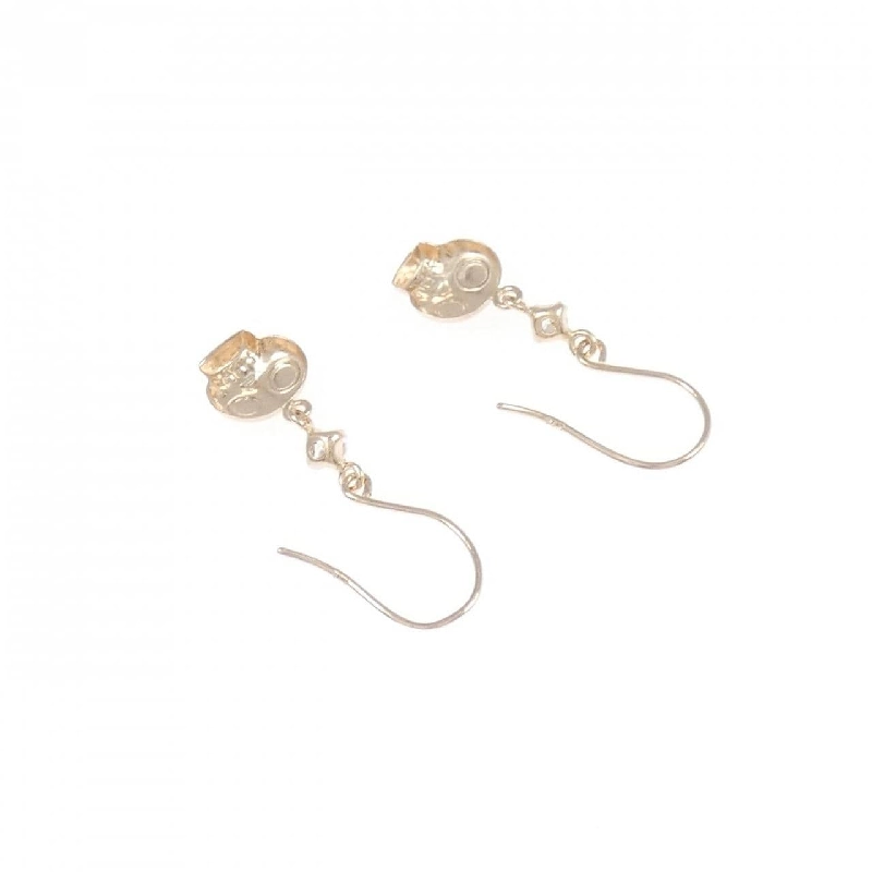 K14PG Skull Cubic Earrings - Hàng hiệu Authentic 871085