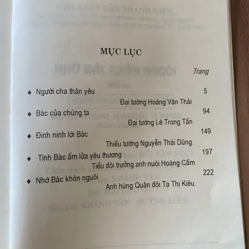 Nhớ Bác khôn nguôi, hồi ký của Đại tướng Hoàng Văn Thái 696681