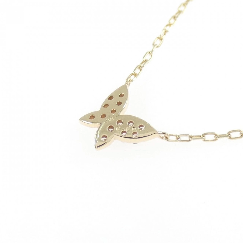 K10YG Dây chuyền kim cương bướm 0.09CT - Hàng hiệu Authentic 861586