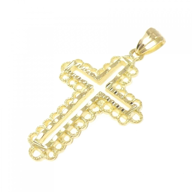 K18YG Mặt dây chuyền hình chữ thập - Hàng hiệu Chính hãng 864509