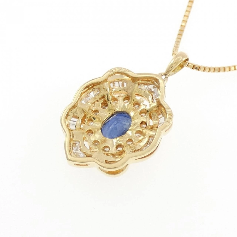 Dây chuyền Sapphire K18YG 1.33CT - Hàng hiệu Chính hãng 858658