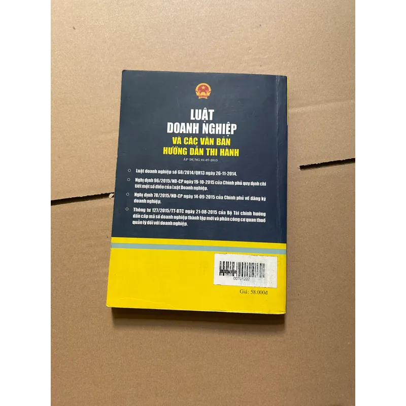 Luật doanh nghiệp và các văn bản hướng dẫn thi hành 608203