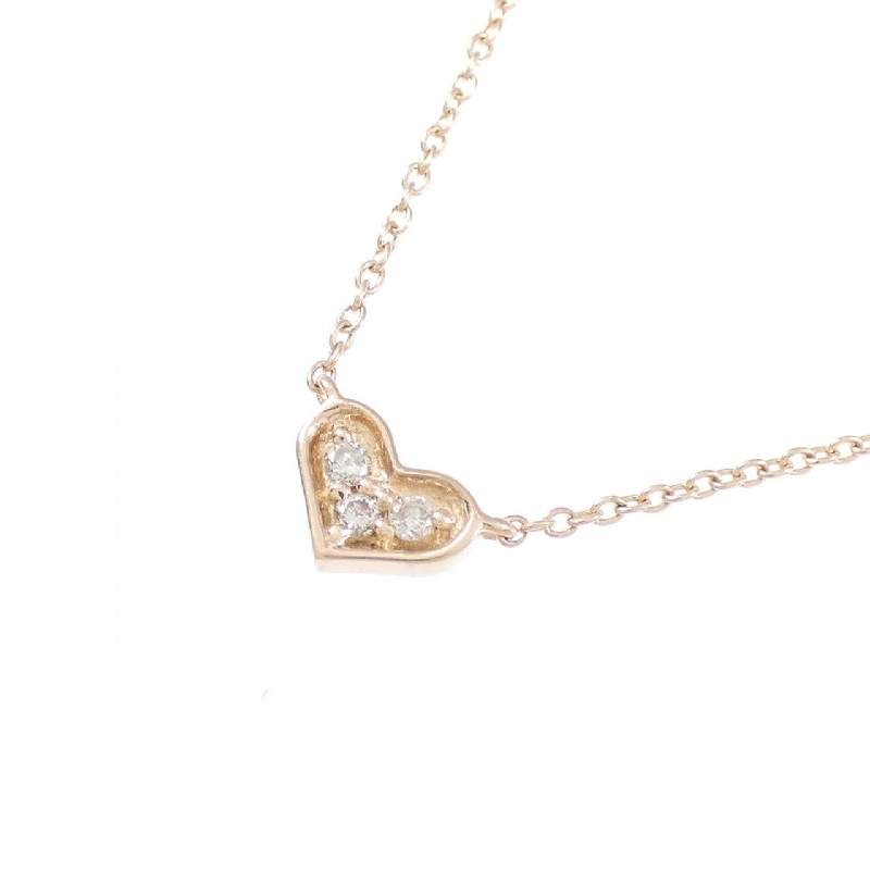 K10PG Dây chuyền kim cương hình trái tim - Hàng hiệu Authentic 861346