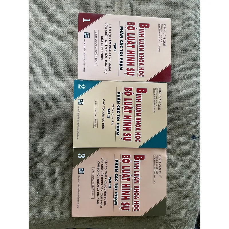 BÌNH LUẬN KHOA HỌC BỘ LUẬT HÌNH SỰ PHẦN CÁC TỘI PHẠM 1,2,3 - Đinh văn Quế  996524