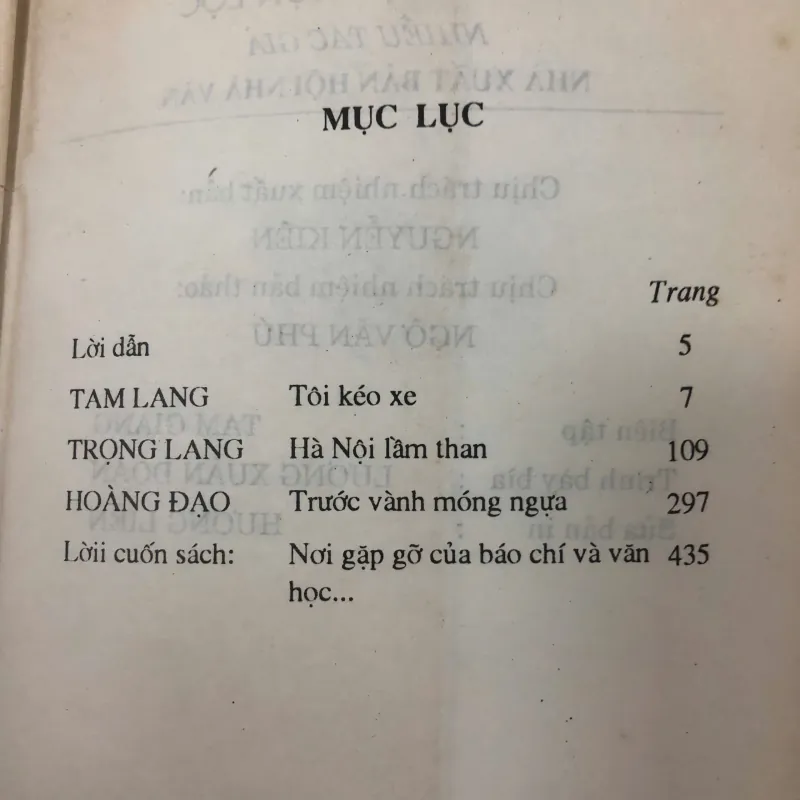 Phóng sự chọn lọc trước năm 1945 - Tam Lang, Trọng Lang, Hoàng Đạo 762786
