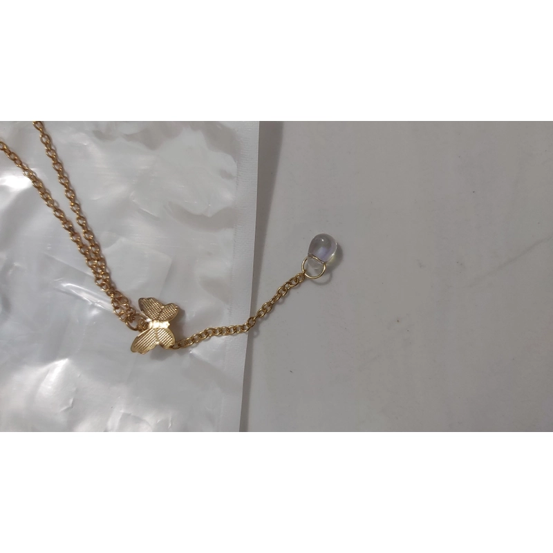 Combo 2 dây chuyền nữ mặt giọt nước, mặt trái tim  466289