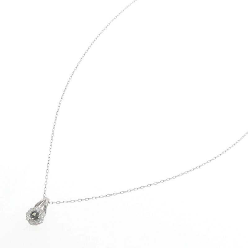 Dây chuyền Alexandrite hoa PT900/PT850 0.16CT - Hàng hiệu Authentic 857722