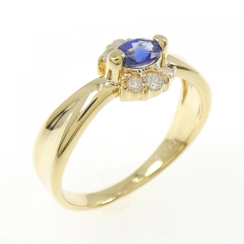 Nhẫn Sapphire K18YG 0.22CT - Hàng hiệu Chính hãng 852940