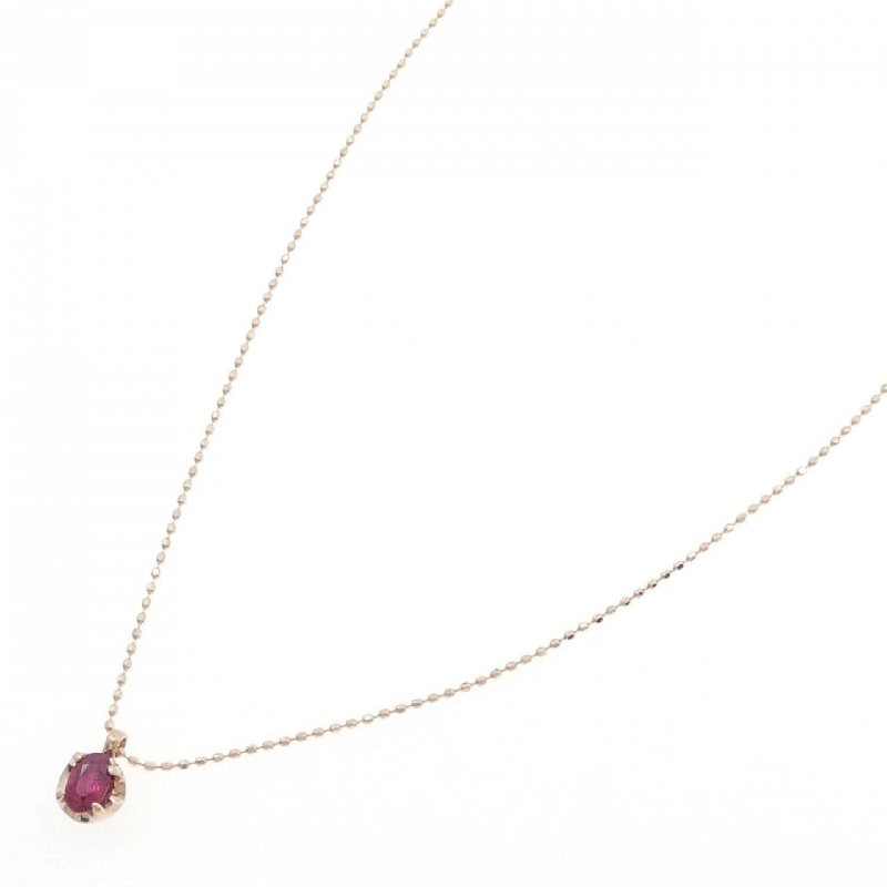 K18PG Dây chuyền ruby 0.35CT - Hàng hiệu Chính hãng 857556