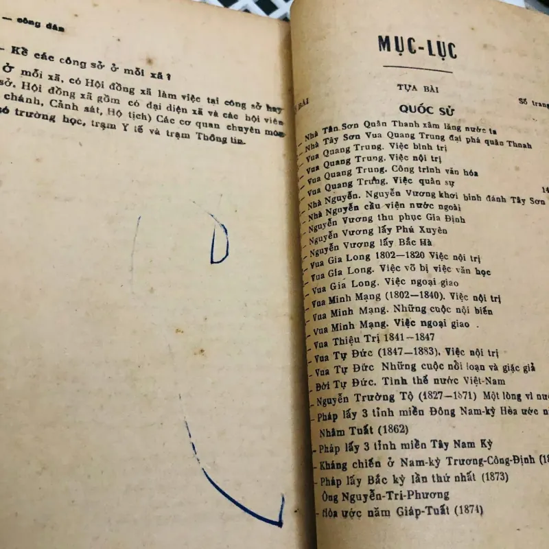 QUỐC – SỬ/ CÔNG DÂN / ĐỊA LÝ - sách xưa 799095