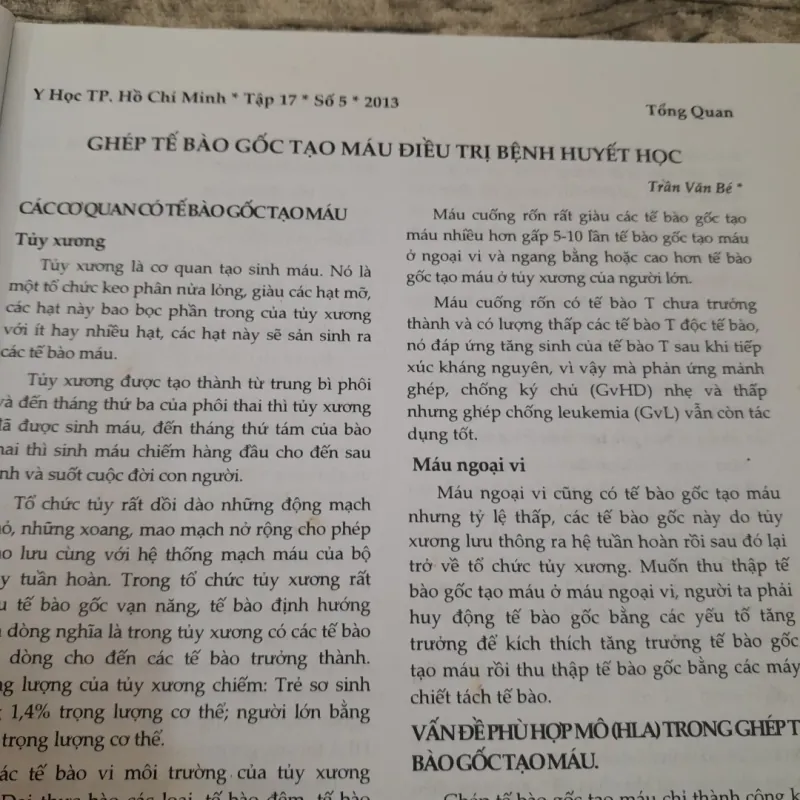 Y Học TpHCM. ĐH Y Dược- Chuyên đề Truyền máu Huyết học số 5 .2013. 778147