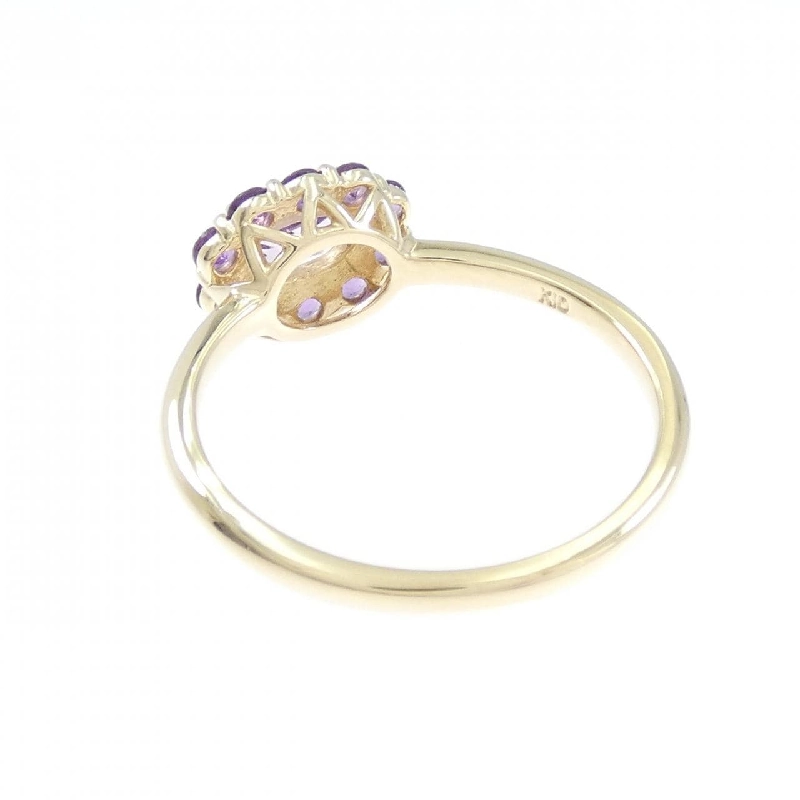 Nhẫn Amethyst K10YG 666372