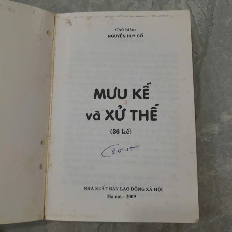 MƯU KẾ VÀ XỬ THẾ - NGUYỄN HUY CỐ 1009550