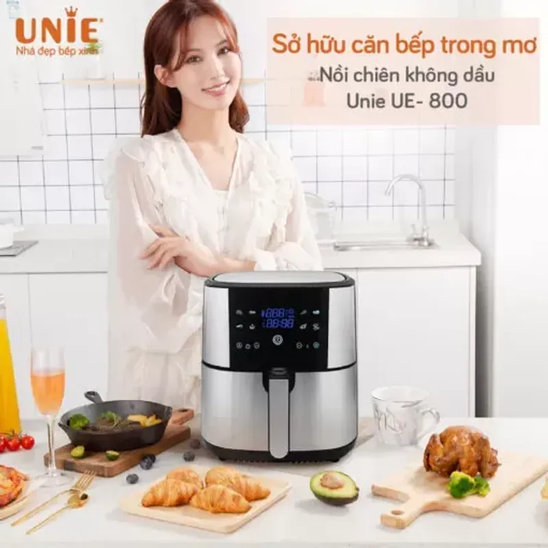NỒI CHIÊN KHÔNG DẦU UNIE UE-800 – 8L • CÔNG NGHỆ RAPID AIR ĐA CHIỀU 722791