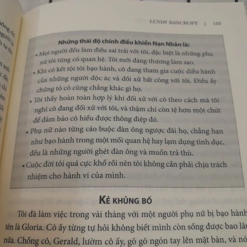 Sách tâm lý bạo hành- TẠI SAO ANH TA LÀM THẾ? WHY HE DO TH? Tg. Lundy Bancroft 958635