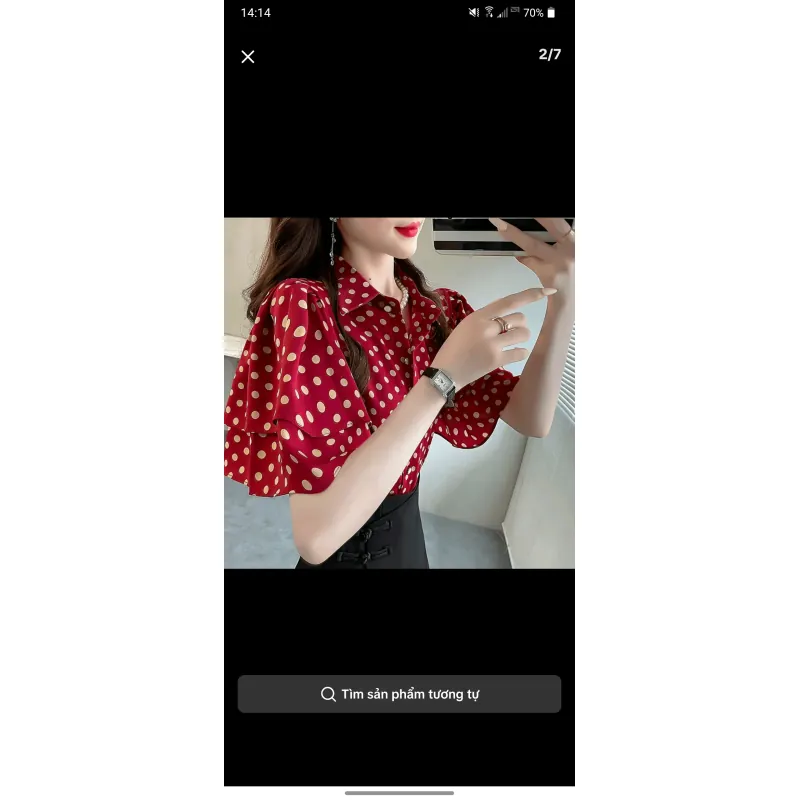 Áo sơ mi hàng Lucydress chính hãng 717524