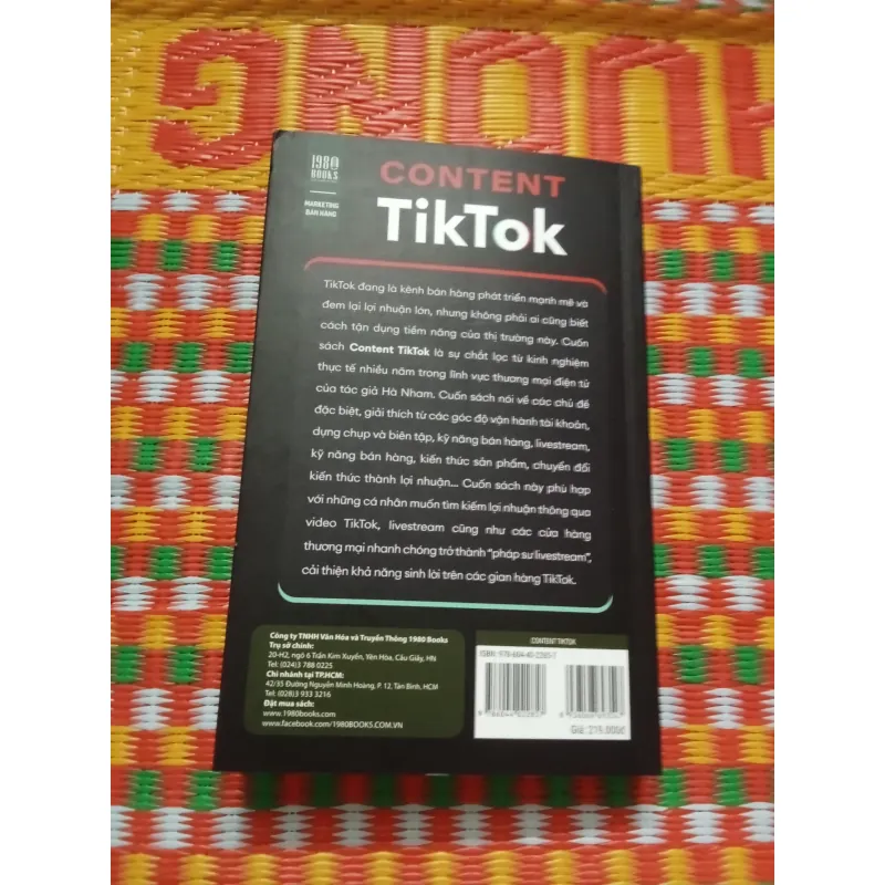 Sách Nội Dung TikTok - Hà Nhật Đàm Hải Long.mới 90% 596328