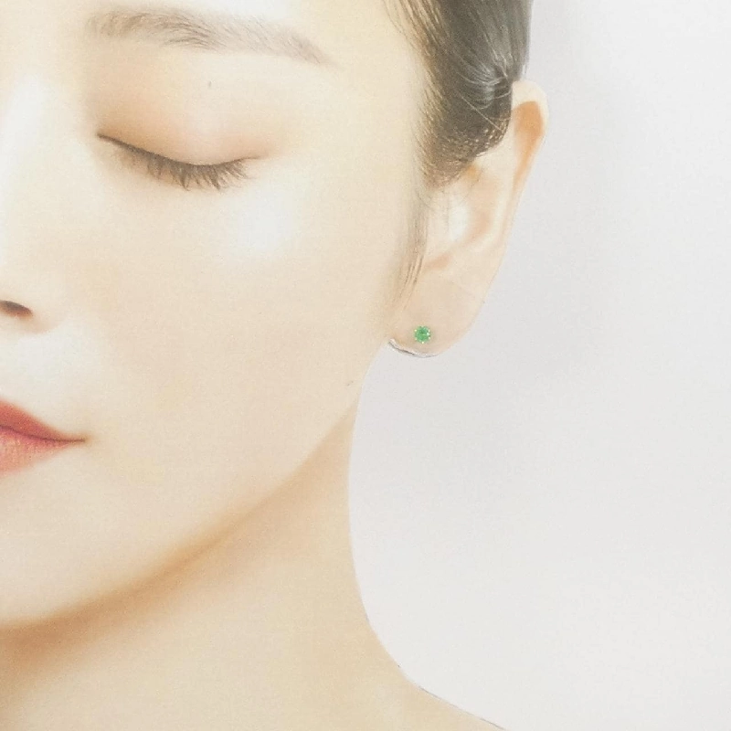 K18YG Emerald Earrings - Hàng hiệu Authentic 868584