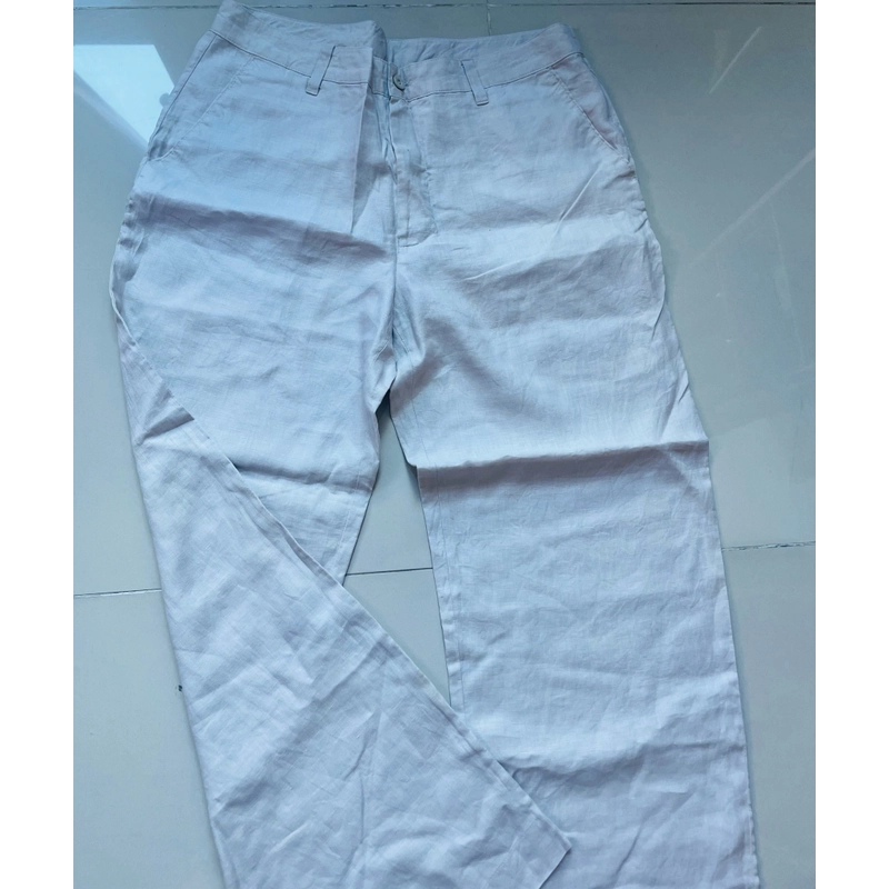 Quần tây linen màu kem 527430