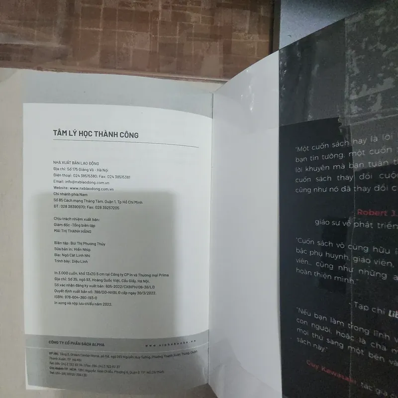 Sách Tâm lý học thành công của Carol Dweck mới 95% 714687