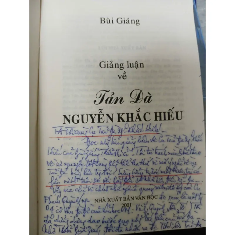 GIẢNG LUẬN VỀ TẢN ĐÀ NGUYỄN KHẮC HIẾU - BÙI GIÁNG 1005432