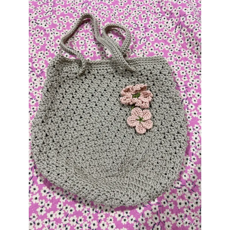 TÚI SỢI MÓC TAY HOẠ TIẾT DỄ THƯƠNG - HANDMADE CROCHET BAG 763501