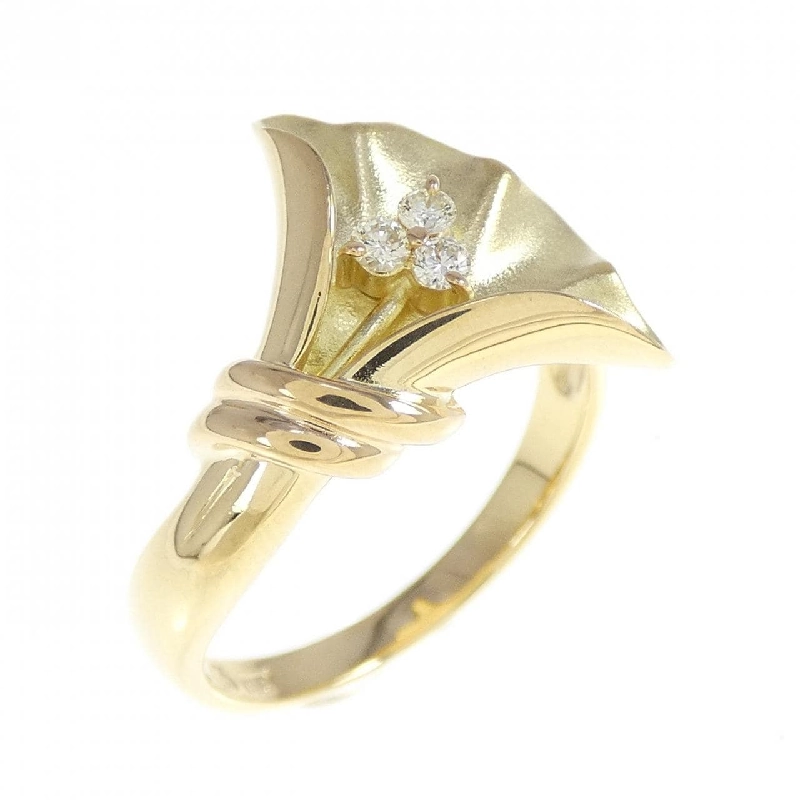 Nhẫn kim cương K18YG 668625