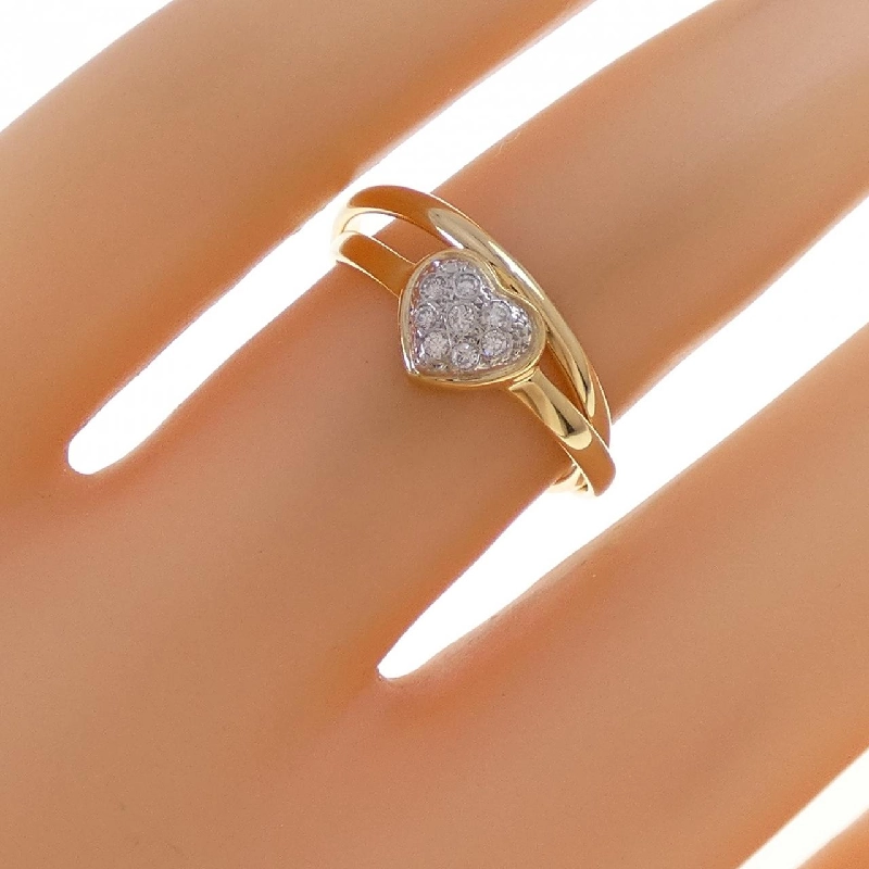 Nhẫn kim cương 750YG/PT900 0.05CT 668649