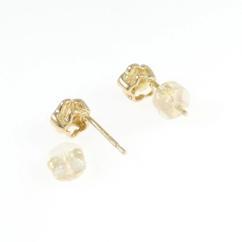 Bông tai kim cương hoa 750YG/K18YG - Hàng hiệu Authentic 863759