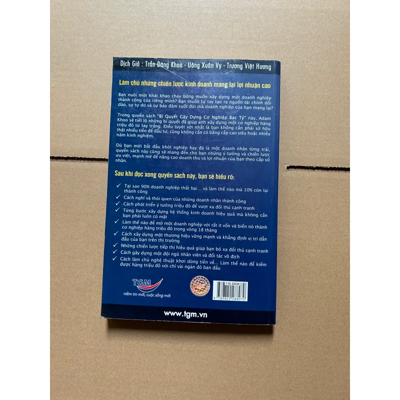Bí quyết gây dựng cơ nghiệp bạc tỷ - Adam Khoo 751892