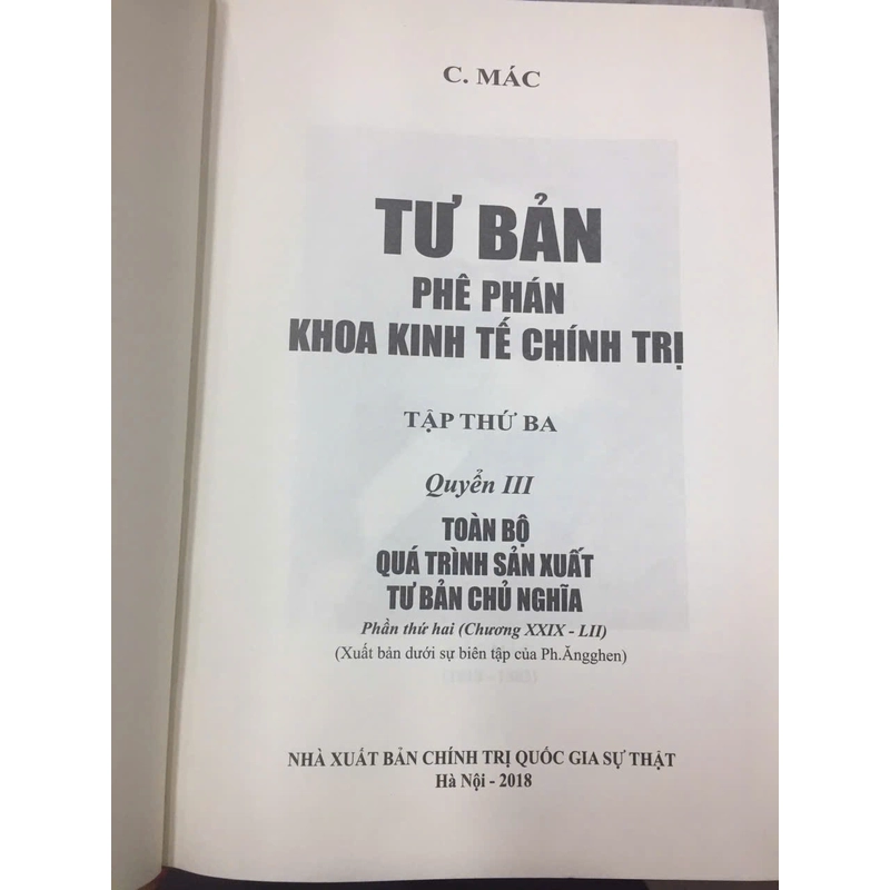 TƯ BẢN PHÊ PHÁN KHOA KINH TẾ CHÍNH TRỊ ( 4 QUYỂN) 522127