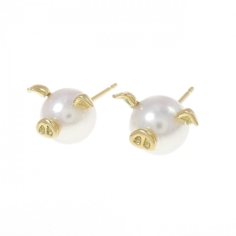 K18YG Bông tai ngọc trai Akoya 8mm - Hàng hiệu Chính hãng 870485