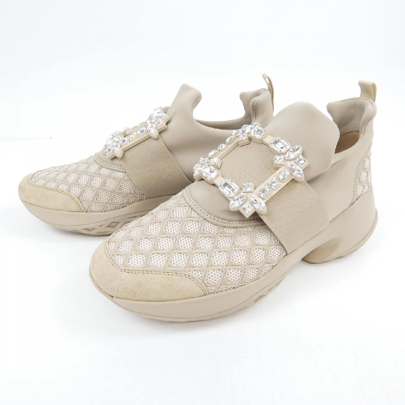 Giày sneaker ROGER VIVIER Vi Vi Ran Strass Buckle - Hàng hiệu Authentic 828499