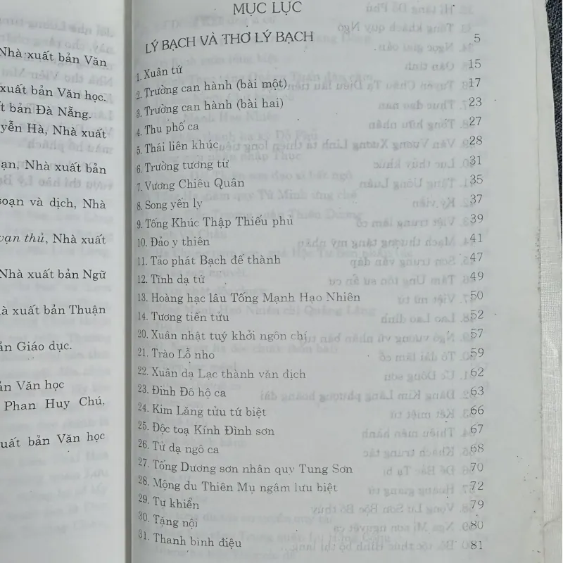 Thơ Lý Bạch - Ngô Văn Phú sưu tầm, biên soạn, dịch thơ 790740